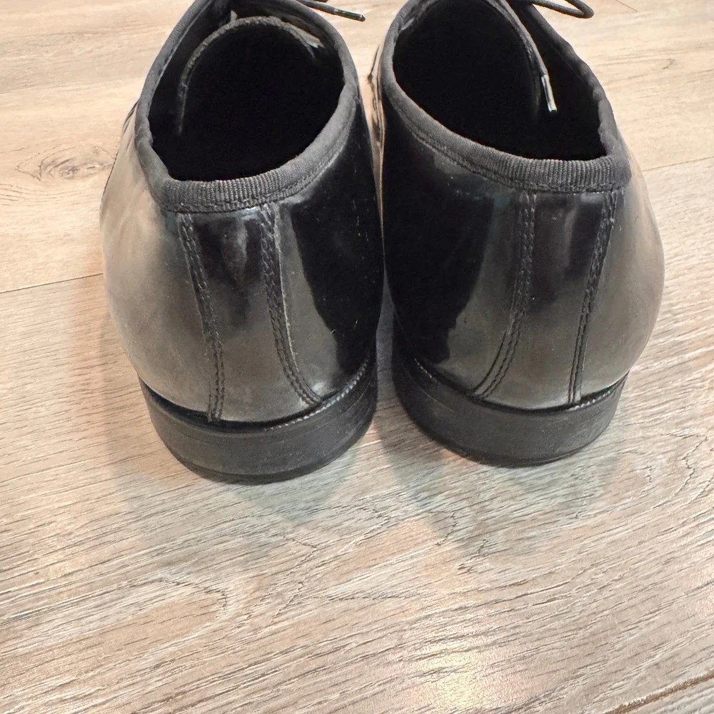 Pronto Uomo‎ Men's Black Patent Leather Oxford Dress Shoes Size 13 M Tuxedo